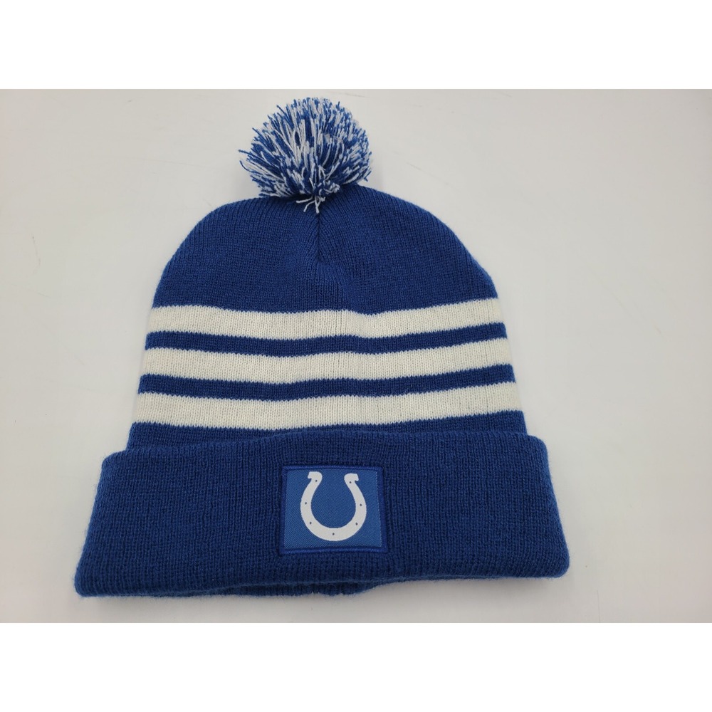 Indianapolis Colts Beanie Winter Knit Hat Stocking Cap Men Women NFL Blue White
